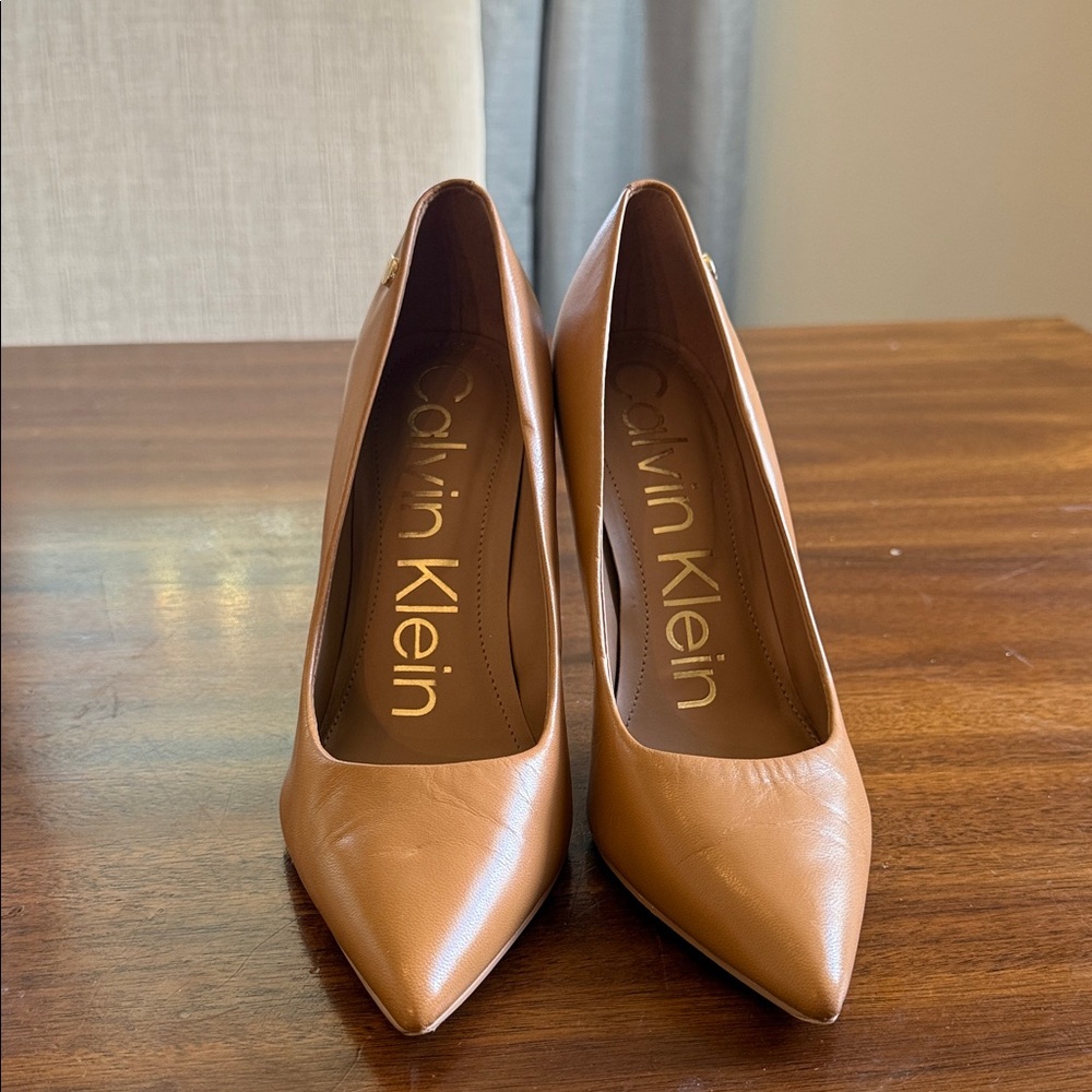 Calvin Klein Women's Tan Heels
